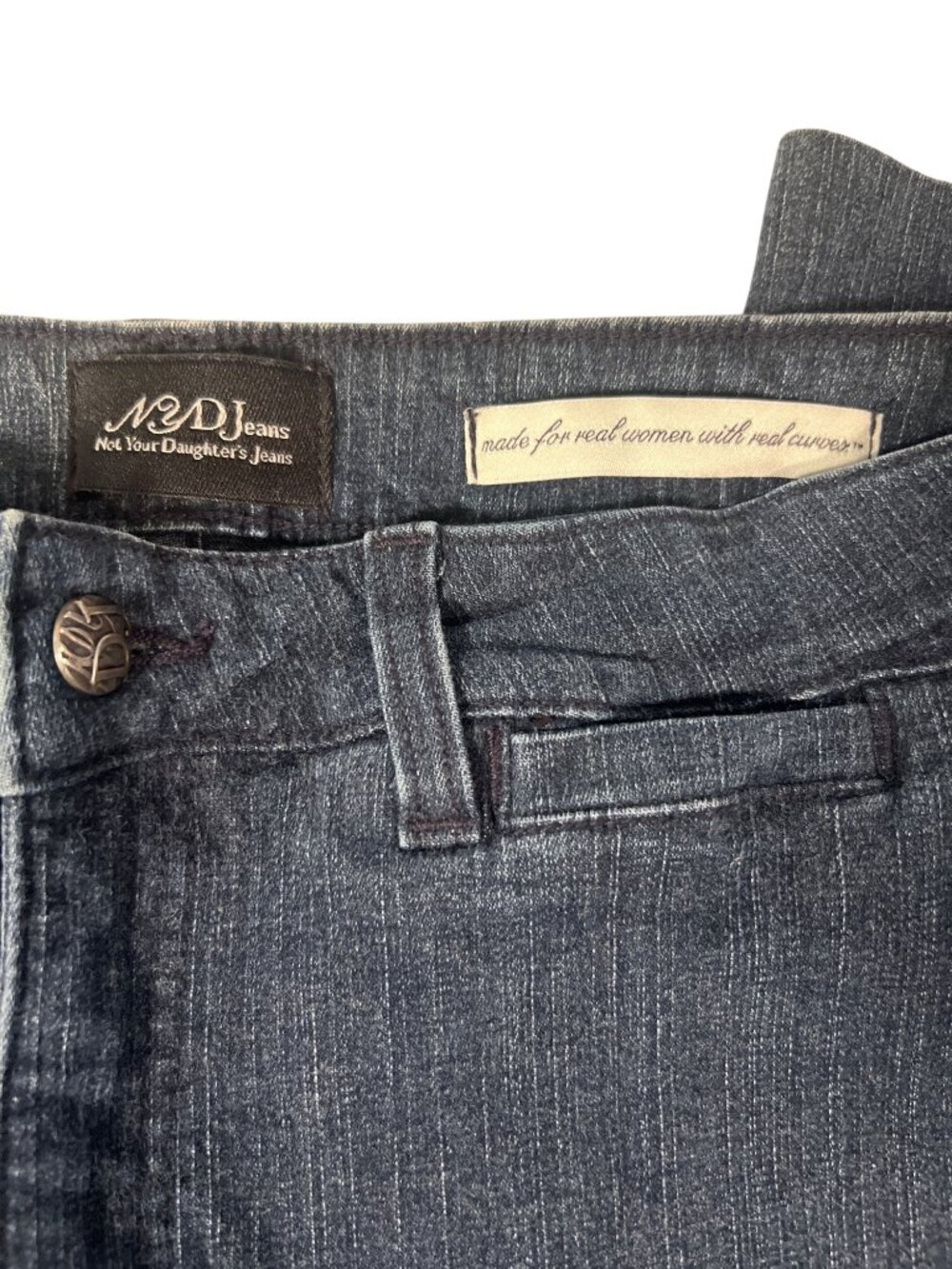 NYDJ Lift Tuck High Rise Straight Leg Jeans Size 14 Style 1903 - Picture 3 of 6